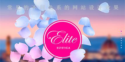 常見的不同色系的網站設計效果